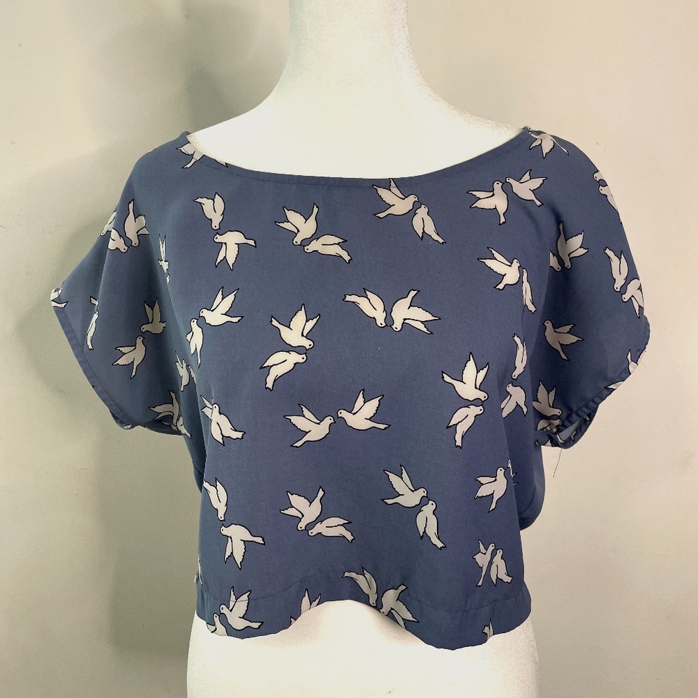Vintage Blue Dove Blouse